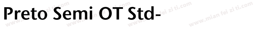 Preto Semi OT Std字体转换